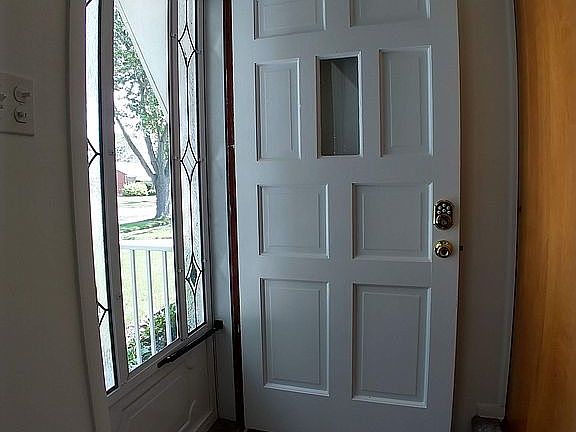 front entry with closet