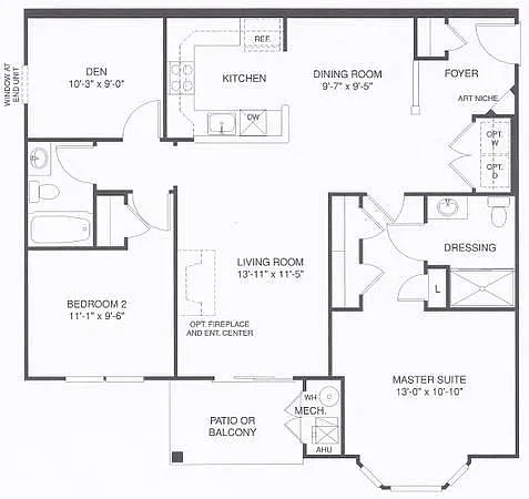 Condo Layout - 404 Aggies Cir #E