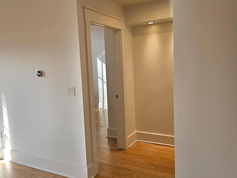 Hallway to second bed and bathroom