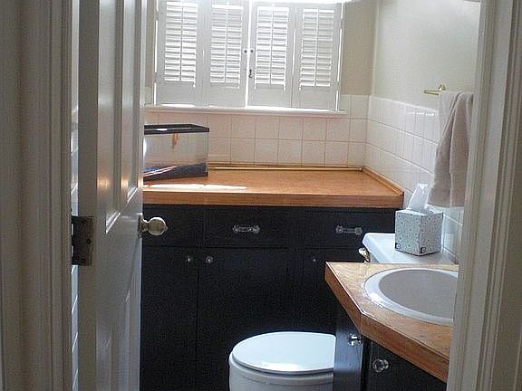 First floor half bath