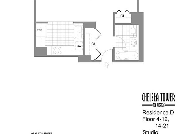 3rd image of 100 W 26th St APT 24C