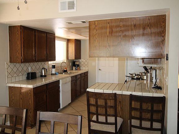 Kitchen looking from dining area