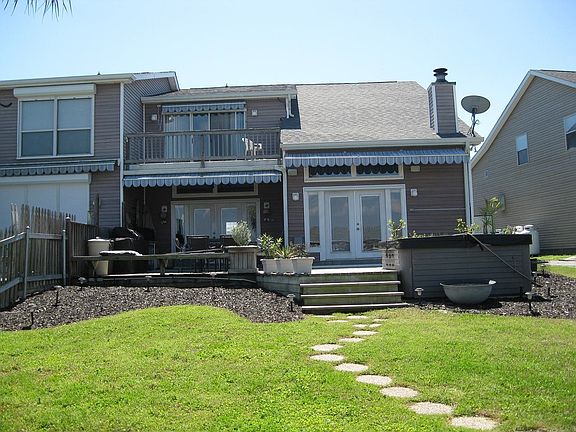 Rear view from water