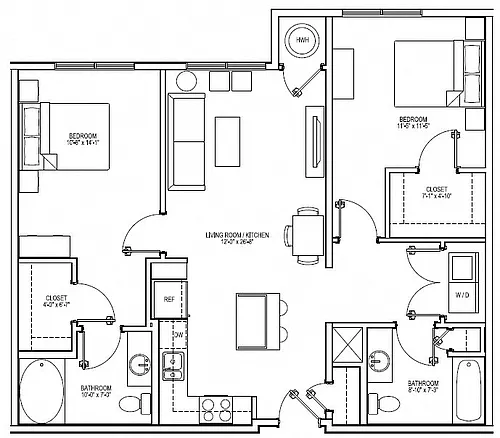 Floor plan B1A