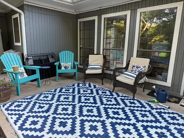 Make a nice sitting area on the patio.