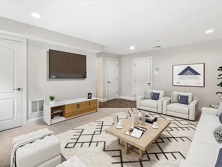 Rec. Room/Garage Access (Virtual Staging)