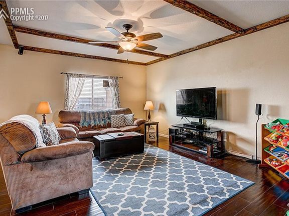 Wood Beams Add Warmth And Interest To The Great Room