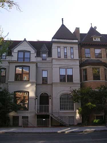 Front of building.