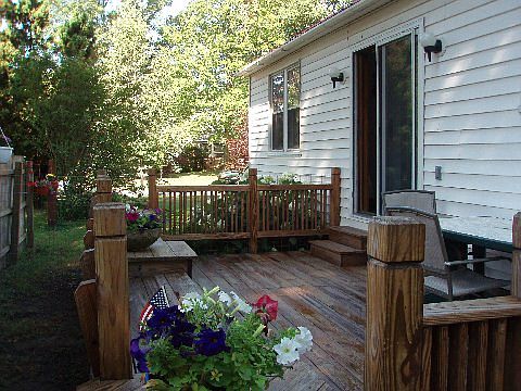 Deck off dining room