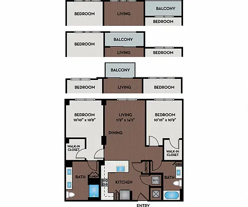 Floor plan 22W1 - Income Limits Apply