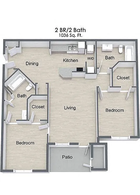 Floor plan Two Bedroom