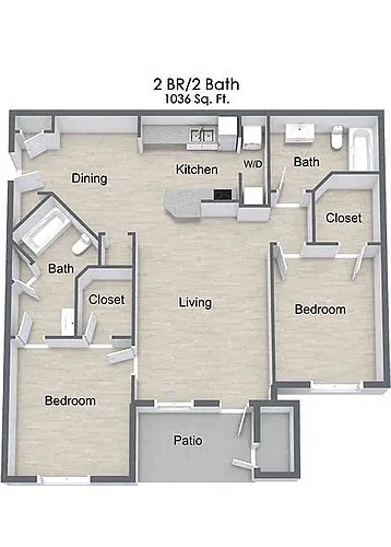 Floor plan Two Bedroom