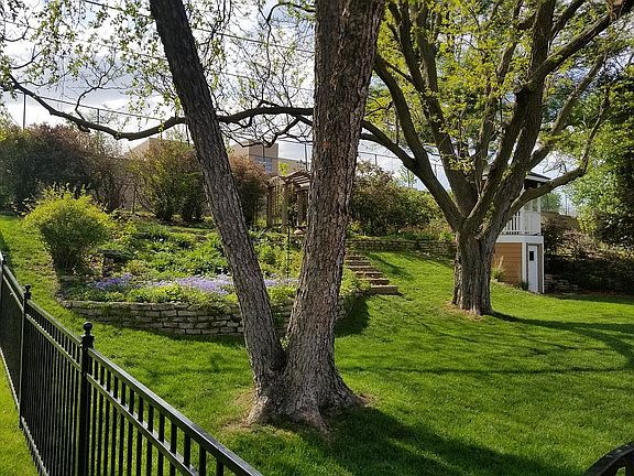 Rock garden and Gazebo to right