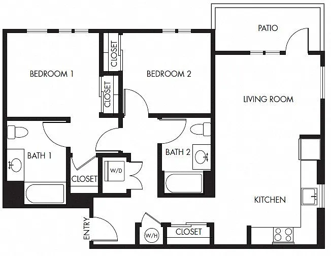Floor plan 2B