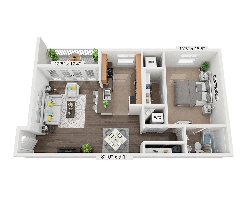Floor plan Plan A1A