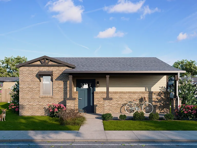 Beautiful exterior of our thoughtfully designed two-bedroom home