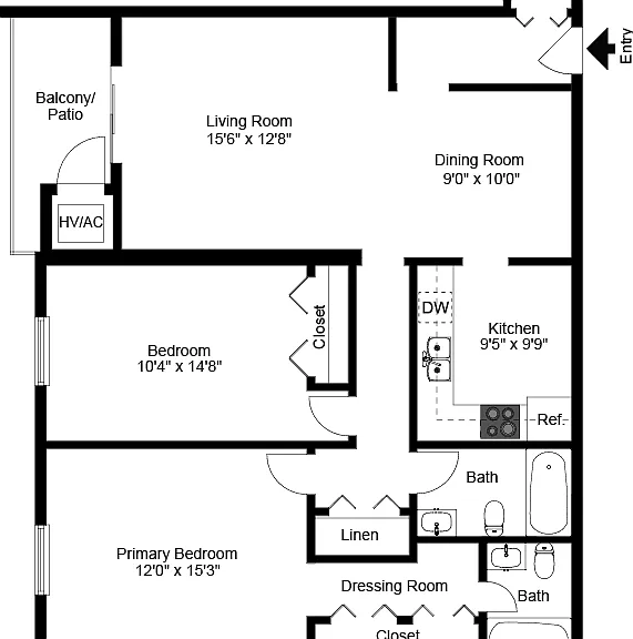Two Bedroom Two Bedroom
