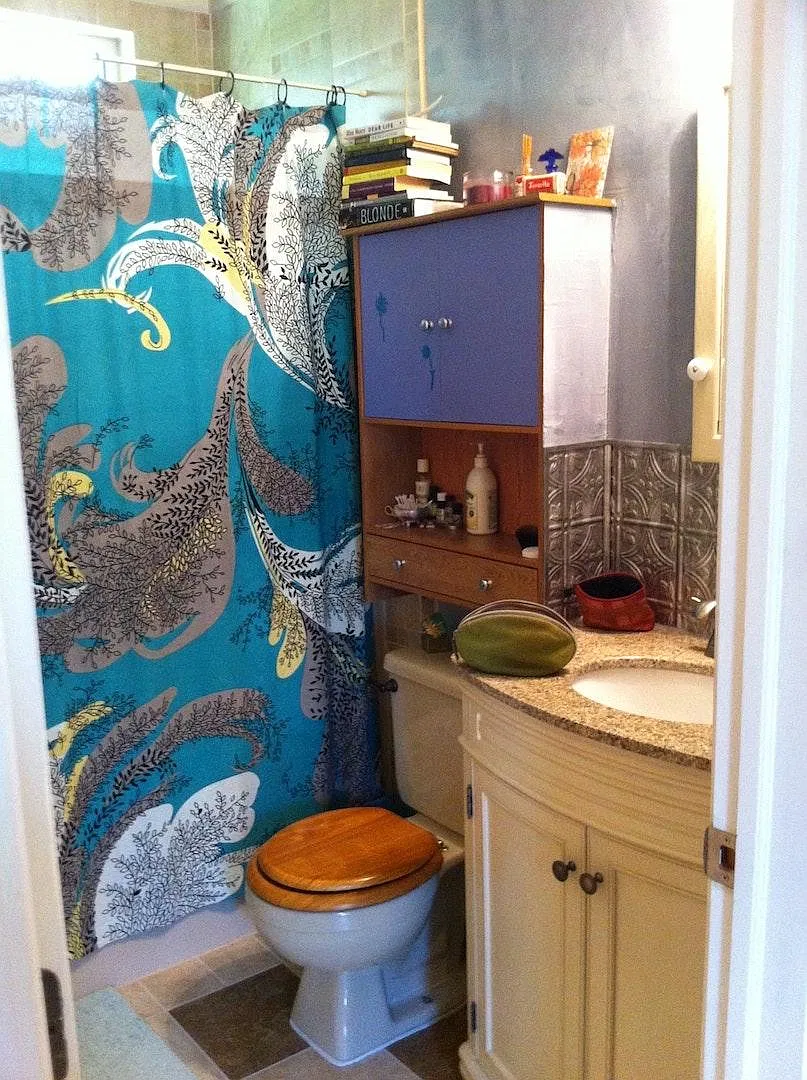 bathroom with bath tub and shower