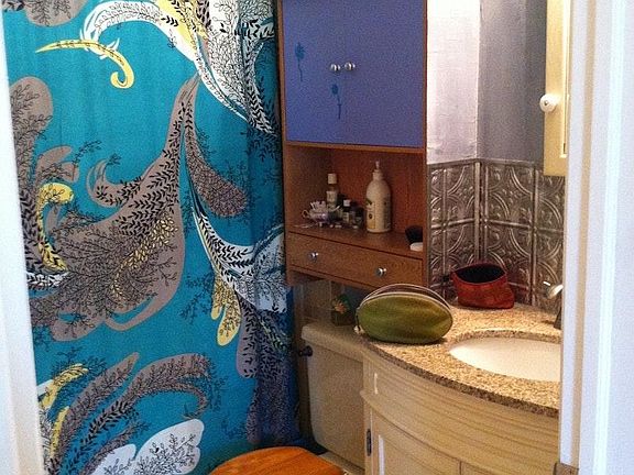 bathroom with bath tub and shower