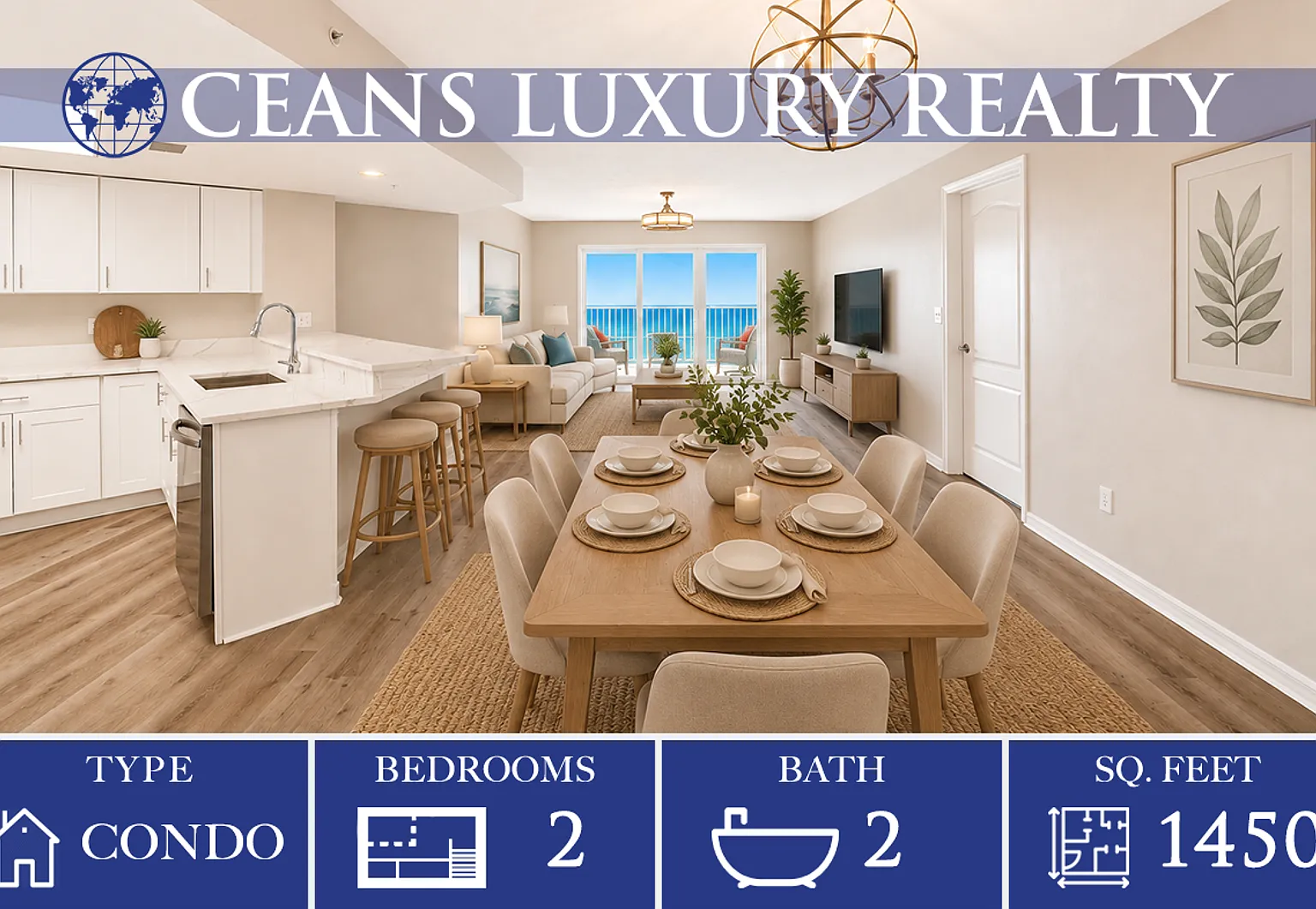 Elegance and Beachfront Condo Living — Photo 1