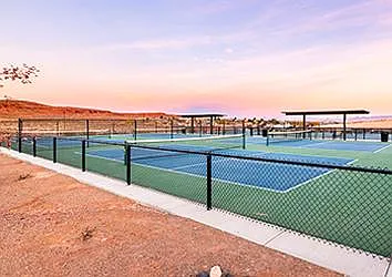 Pickle ball and tennis included.