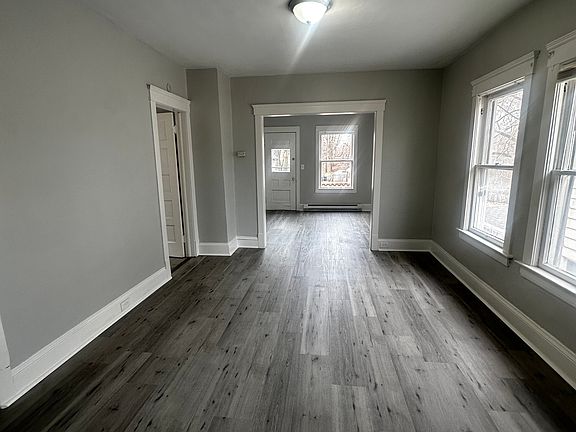 dining room with view into the living room