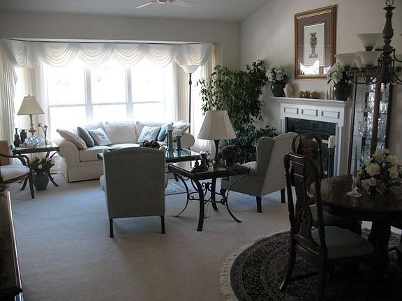 View of Living Room with Large Bay Window