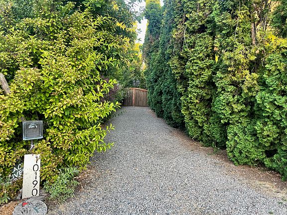 view of the property from the road, a completely hidden sanctuary