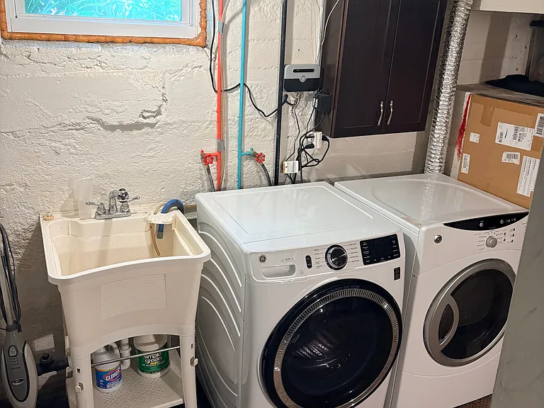 Washer and Dryer in basement