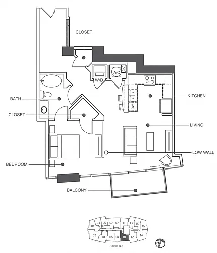 Floor plan Residence 10 - Classic