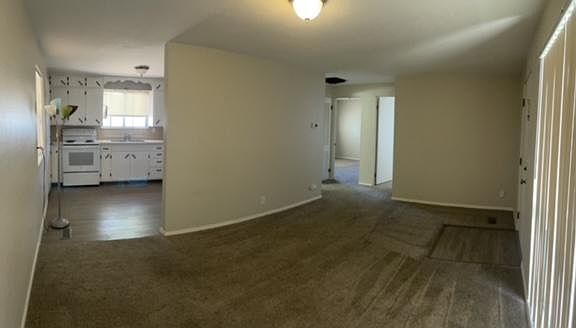 View from corner of living room