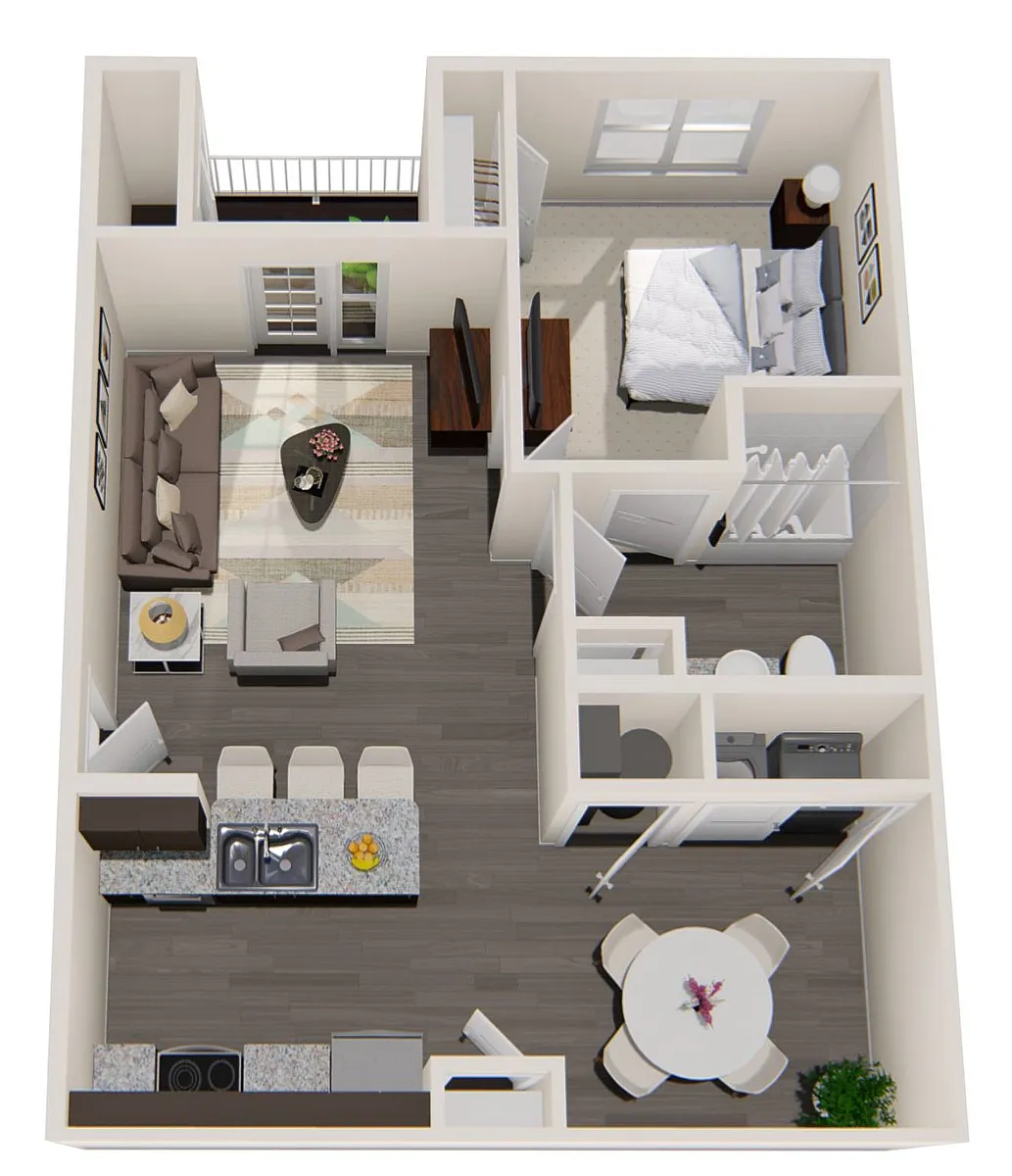 Floor plan 1BR1BA