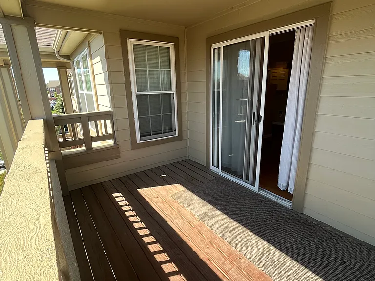 View on the patio