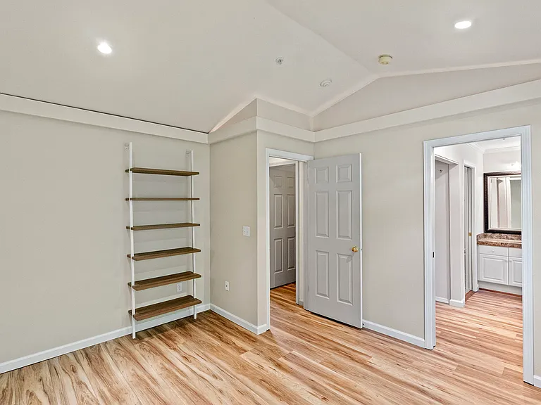 Primary suite with optional shelving