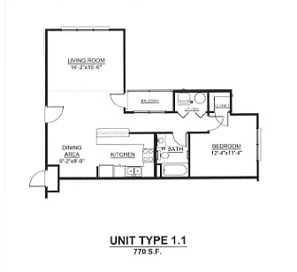 Floor plan 1 Bed