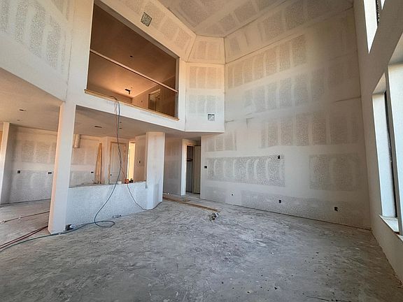Construction progress -two story family room open to kitchen