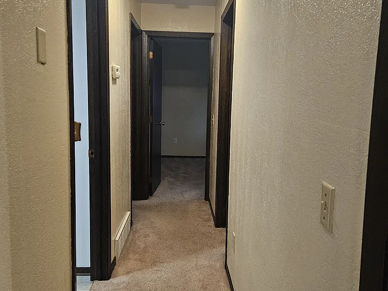 Hallway to bedrooms and bathroom