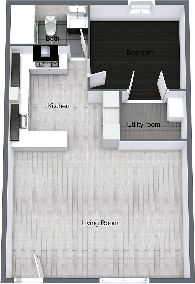 Floor plan One Bedroom