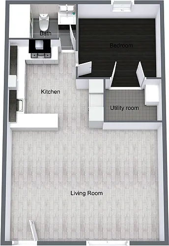 Floor plan One Bedroom