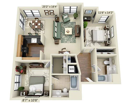 Floor plan Buena Vista B2B