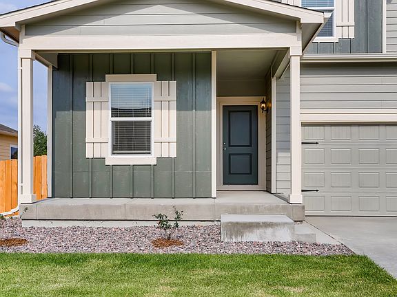 The Harvard has a charming covered front porch.