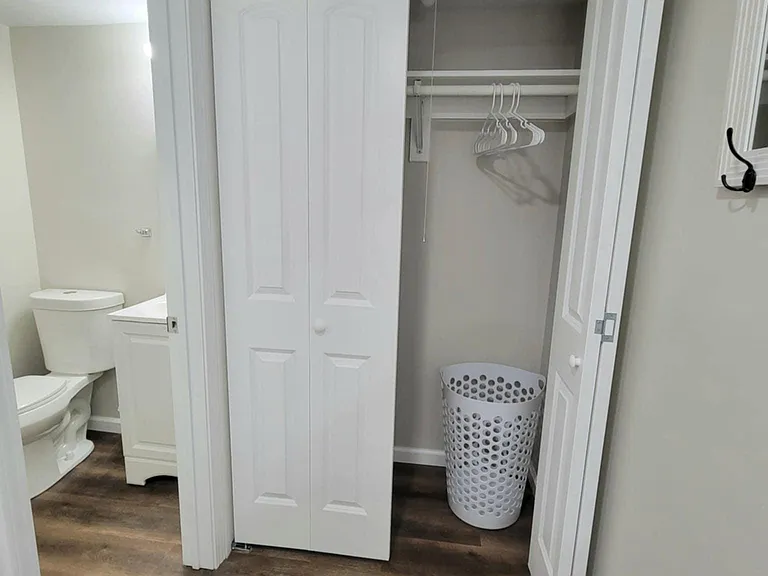 Hamper and hangers provided to get you started.
