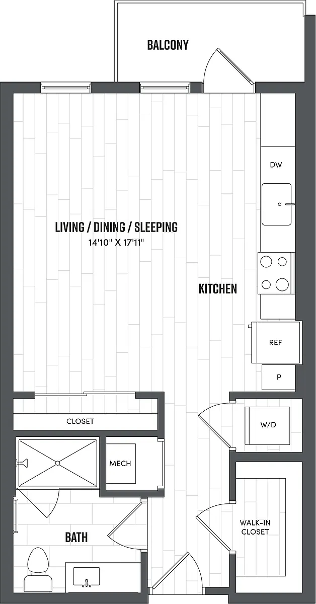 Floor plan Studio-S2