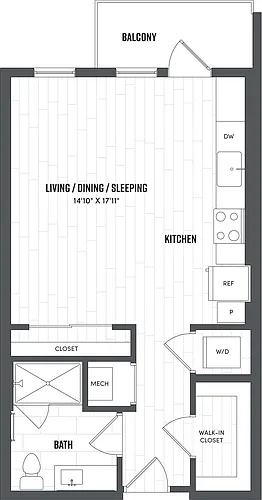 Floor plan Studio-S2