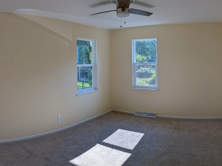 Bedroom 1 (view from hallway) - panoramic