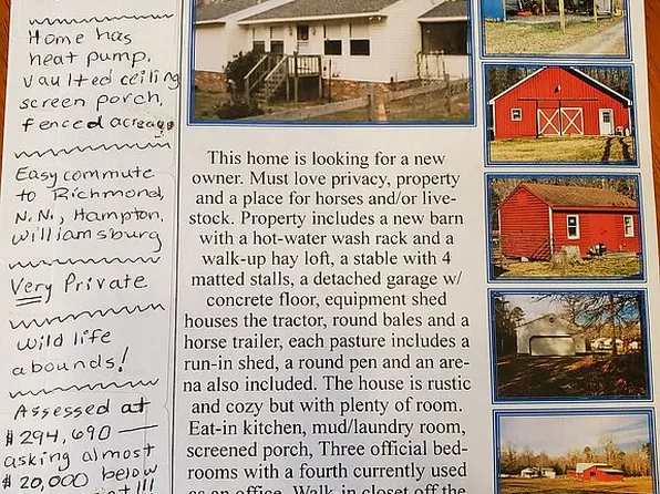 9924 Squirrel Run Rd, North, VA 23128