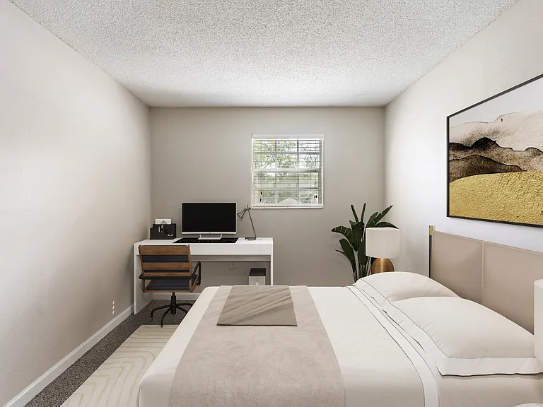 Virtually Staged Bedroom