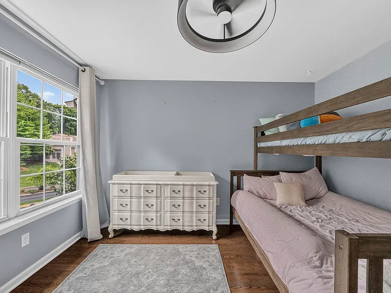 Bright Secondary Bedroom with Plenty of Room for Bunk-Beds and Full Built-In Closet Space