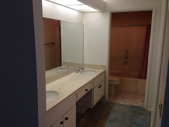 master bath with double sink