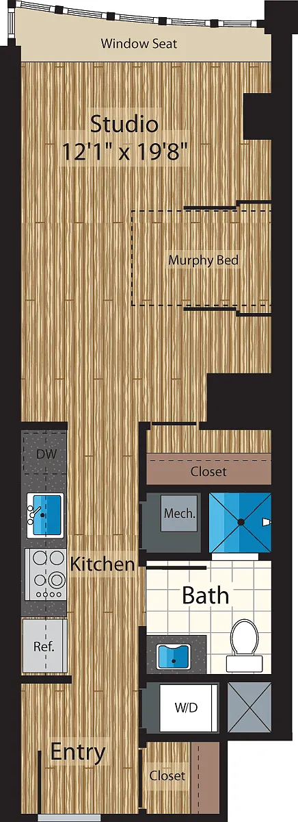 Floor plan Studio G 511